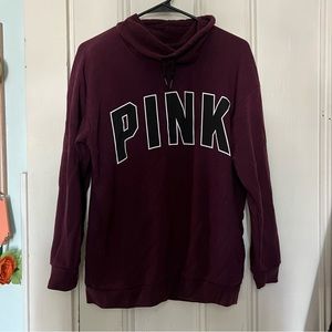 VS PINK Oversized Long Sleeve Cowl Neck Pullover